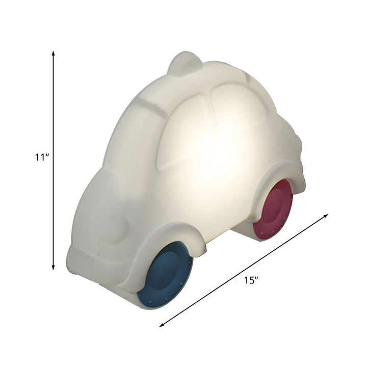 Skørter | Car Corner Wall Lamp Lighting Plastic LED Cartoon White-Blue-Pink Wall Lamp Fixture