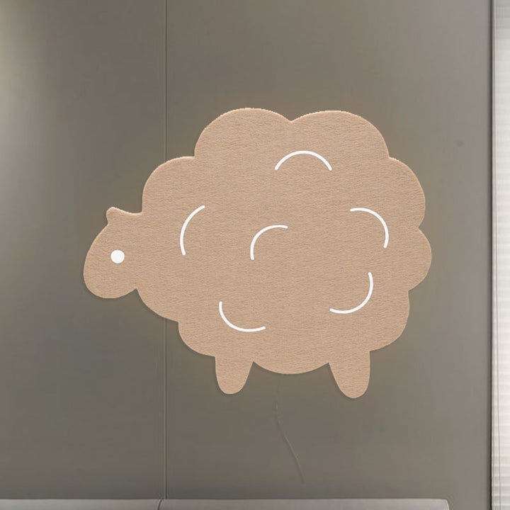 Skørter | Felt Sheep/Den Baum/Airship Wall Lamp Sconces Cartoon LED Wall Mount Light Fixture in Pink/Green/Blue for Children's Room