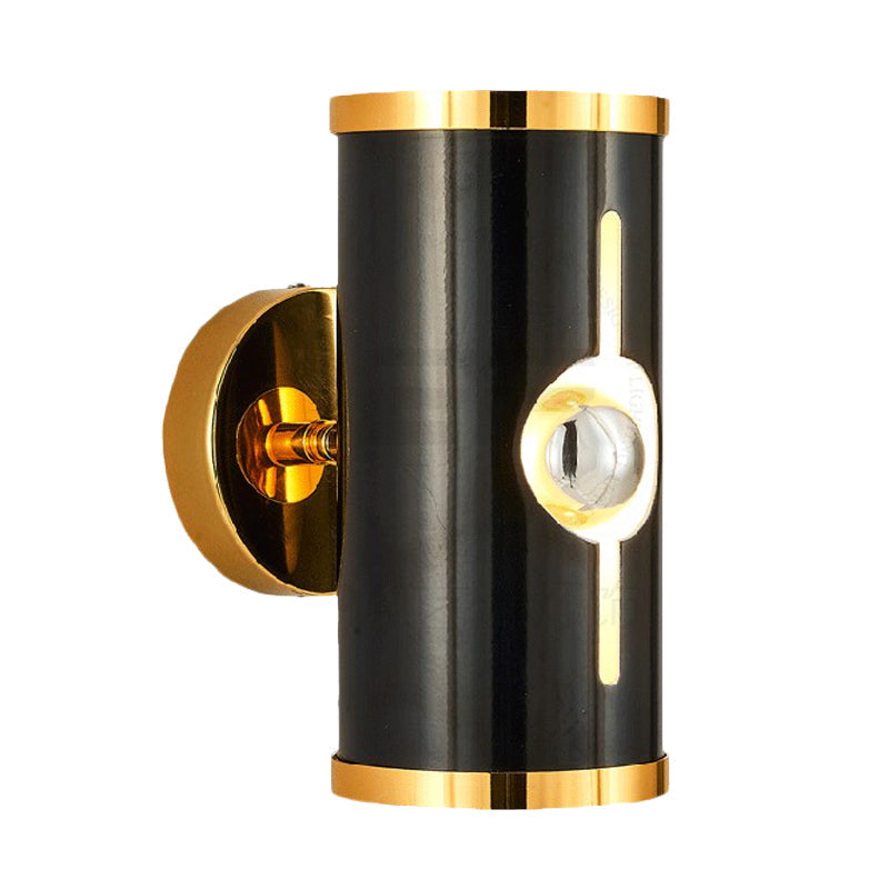 Lisslune | Black version Cylinder Wall Light Modernist 1 head Metal Up and Down Wall-mounted Lamp