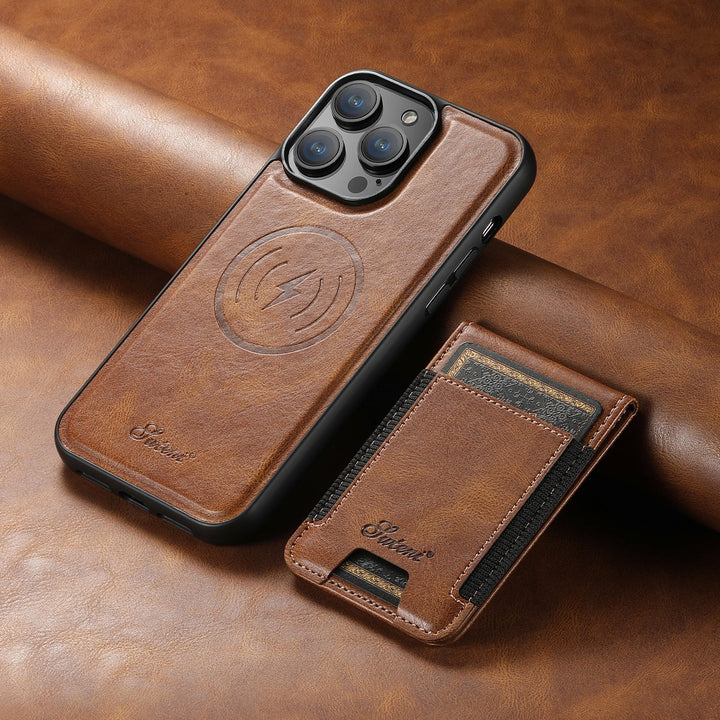 Lisslune | Leather phone case with card holder and MagSafe compatibility
