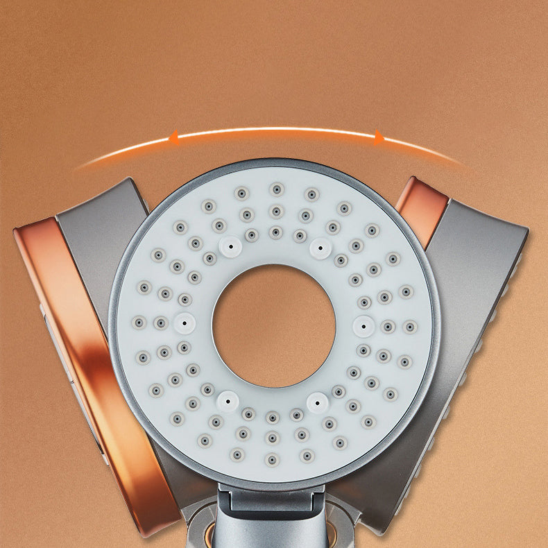 Lisslune | Reversible round shower head 3 spray types adjustable water flow handheld shower