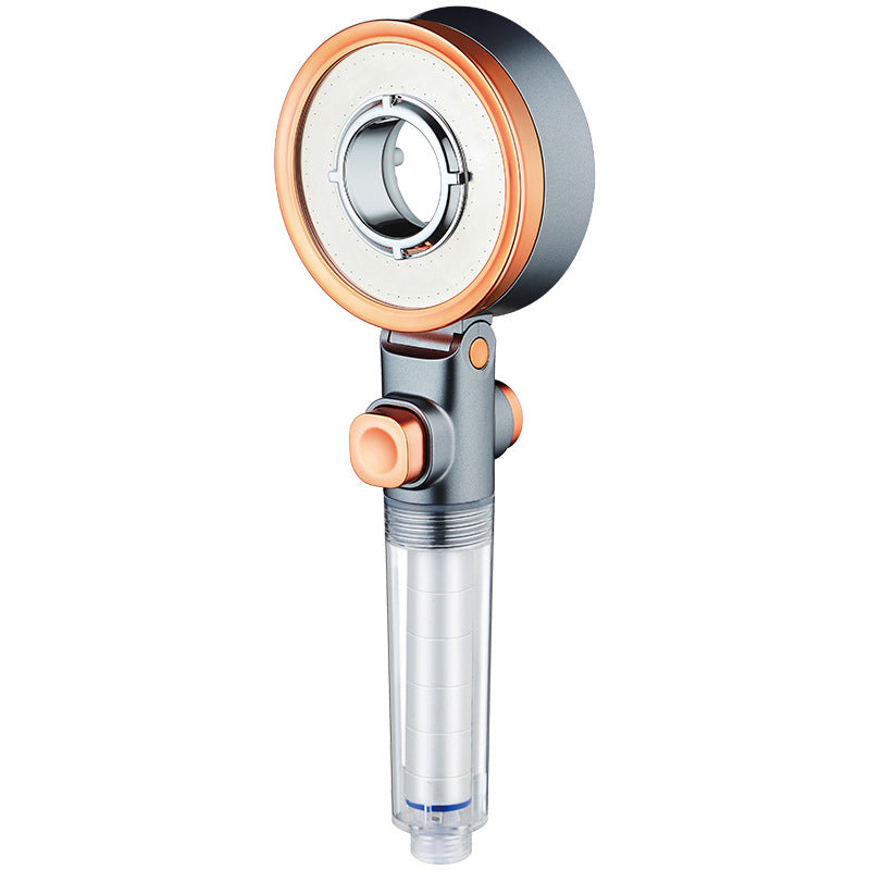 Lisslune | Reversible round shower head 3 spray types adjustable water flow handheld shower