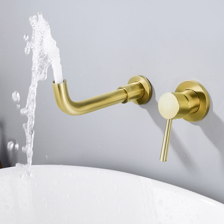 Lisslune | Modern Brass Roman Bathtub Faucet with 1 Lever Handle Bathtub Faucet