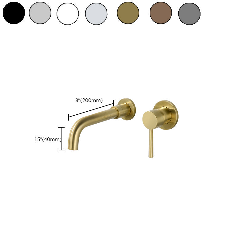 Lisslune | Modern Brass Roman Bathtub Faucet with 1 Lever Handle Bathtub Faucet
