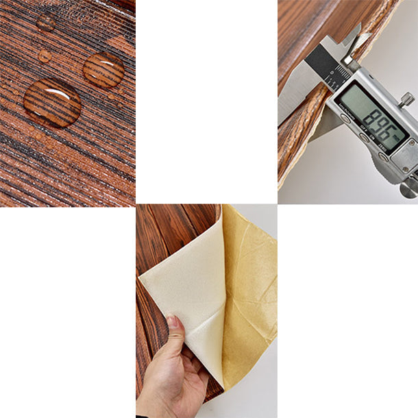 Lisslune | Modern Tin Wall Paneling Smooth Wall Ceiling Wood Plank Set of 6