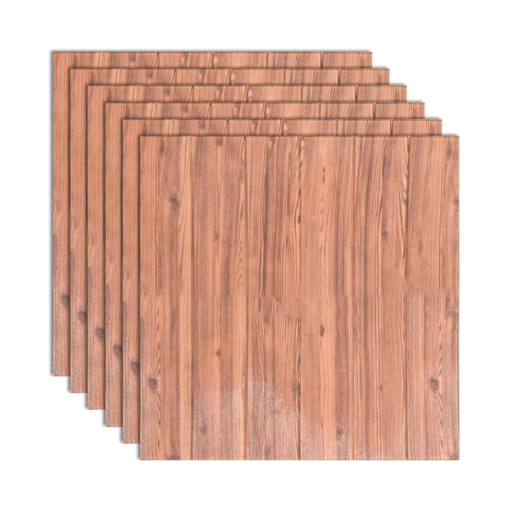 Lisslune | Modern Tin Wall Paneling Smooth Wall Ceiling Wood Plank Set of 6
