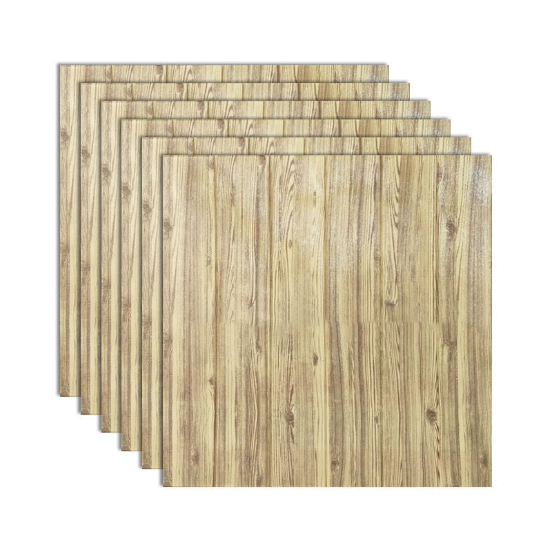 Lisslune | Modern Tin Wall Paneling Smooth Wall Ceiling Wood Plank Set of 6