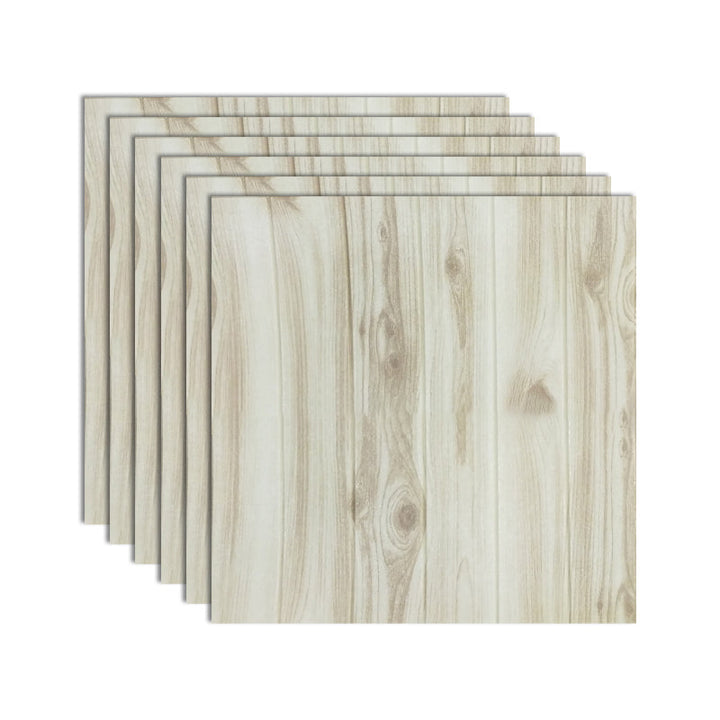Lisslune | Modern Tin Wall Paneling Smooth Wall Ceiling Wood Plank Set of 6