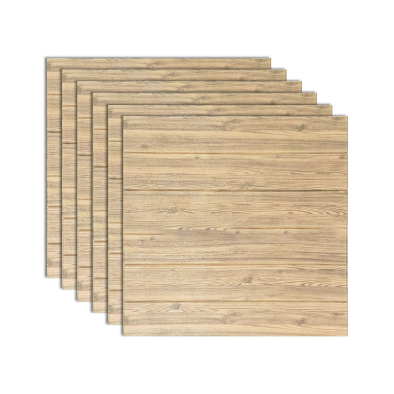 Lisslune | Modern Tin Wall Paneling Smooth Wall Ceiling Wood Plank Set of 6