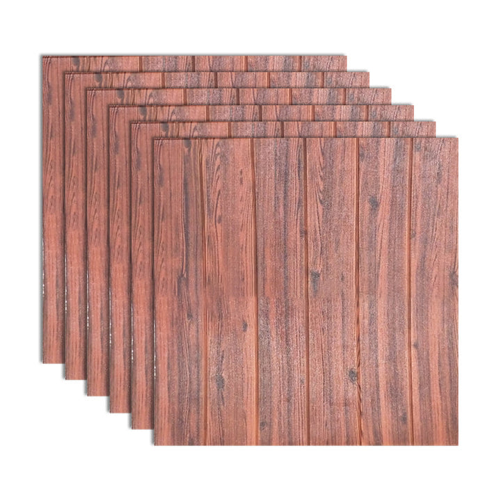 Lisslune | Modern Tin Wall Paneling Smooth Wall Ceiling Wood Plank Set of 6