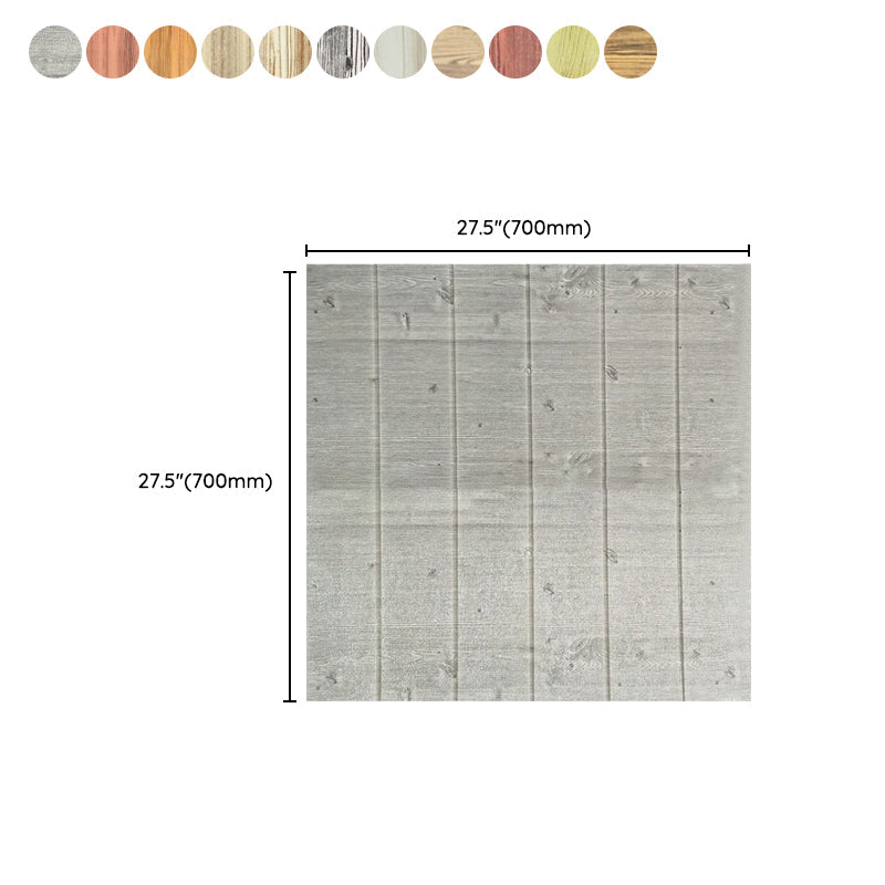 Lisslune | Modern Tin Wall Paneling Smooth Wall Ceiling Wood Plank Set of 6