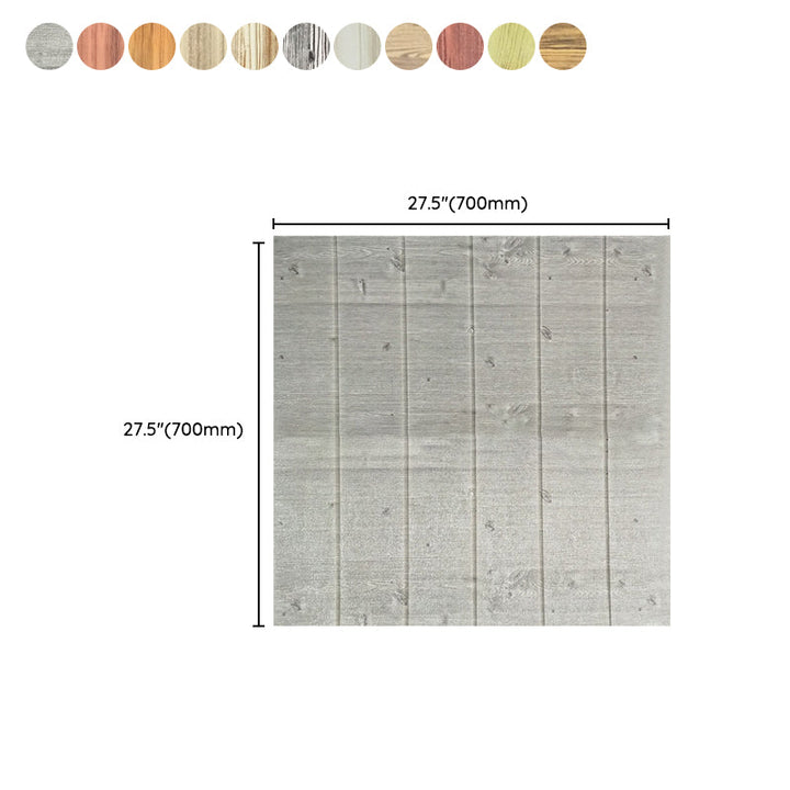 Lisslune | Modern Tin Wall Paneling Smooth Wall Ceiling Wood Plank Set of 6