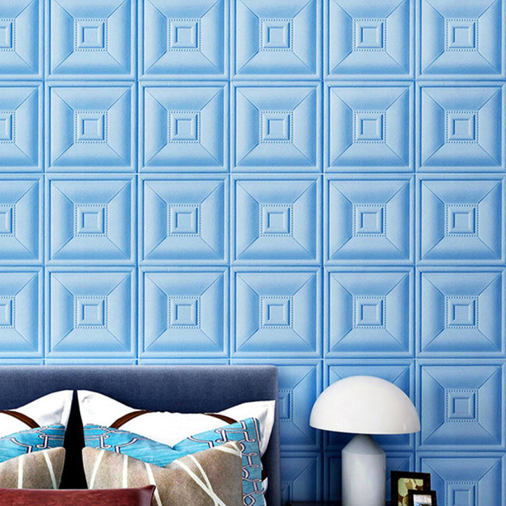 Lisslune | Beautiful Style Wall Panel 3D Print Bathroom Living Room Wall Panels with Padding