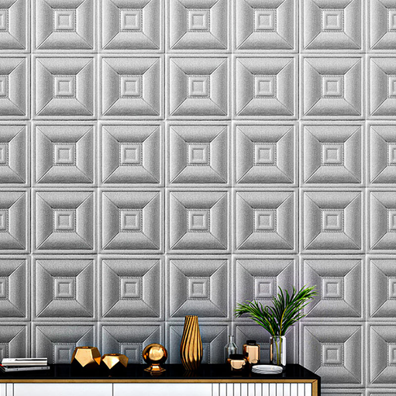 Lisslune | Beautiful Style Wall Panel 3D Print Bathroom Living Room Wall Panels with Padding