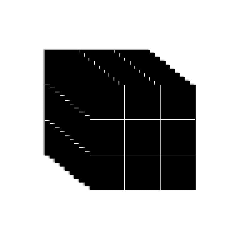 Lisslune | Plastic Square Peel & Stick Mosaic Tile Grid for Backsplash