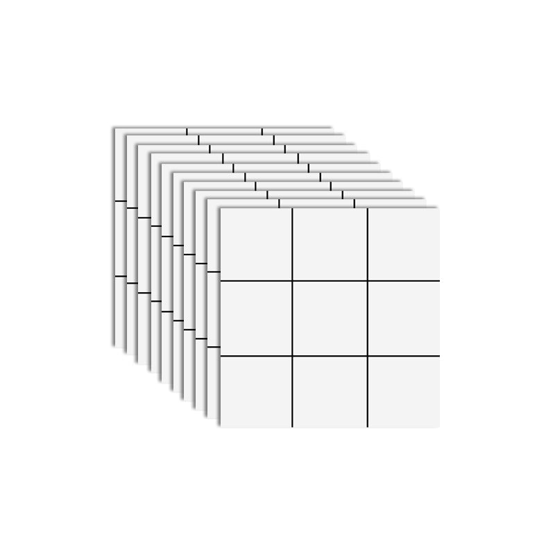 Lisslune | Plastic Square Peel & Stick Mosaic Tile Grid for Backsplash