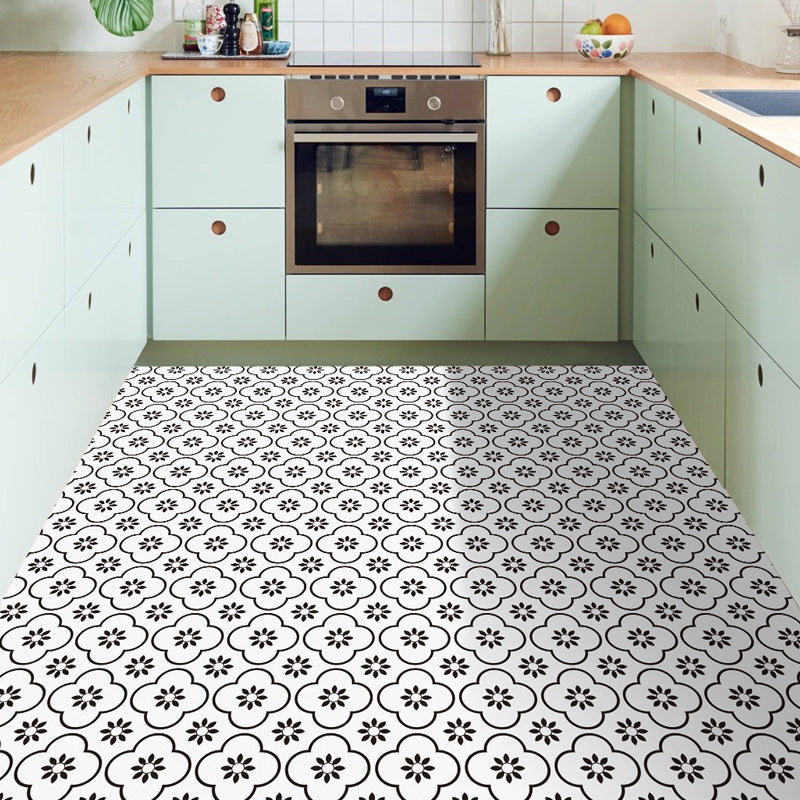 Lisslune | Plastic Peel & Stick Tile Square Print Field Tile for Kitchen and Bathroom
