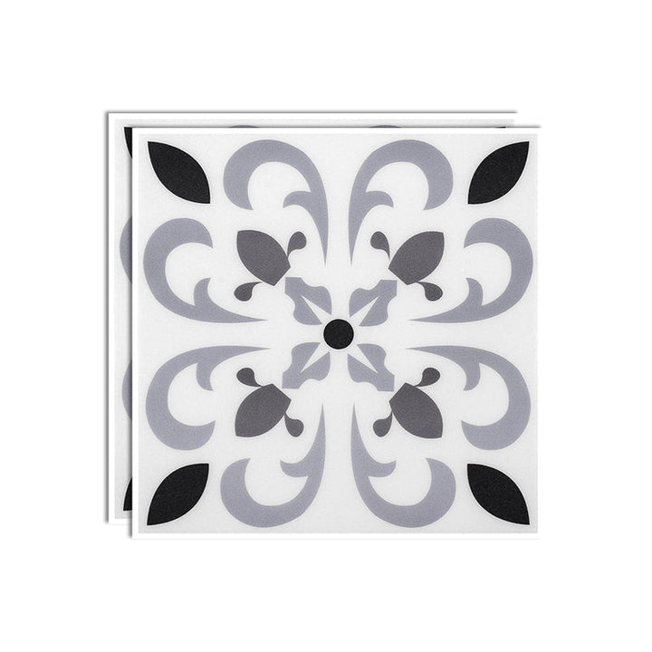 Lisslune | Plastic Peel & Stick Tile Square Print Field Tile for Kitchen and Bathroom