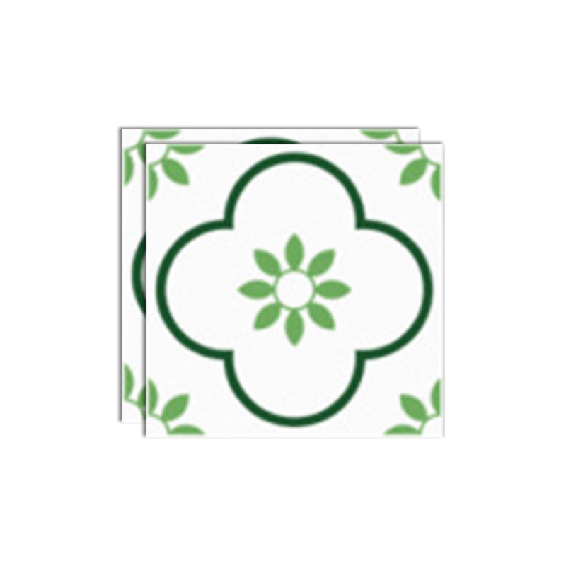 Lisslune | Plastic Peel & Stick Tile Square Print Field Tile for Kitchen and Bathroom