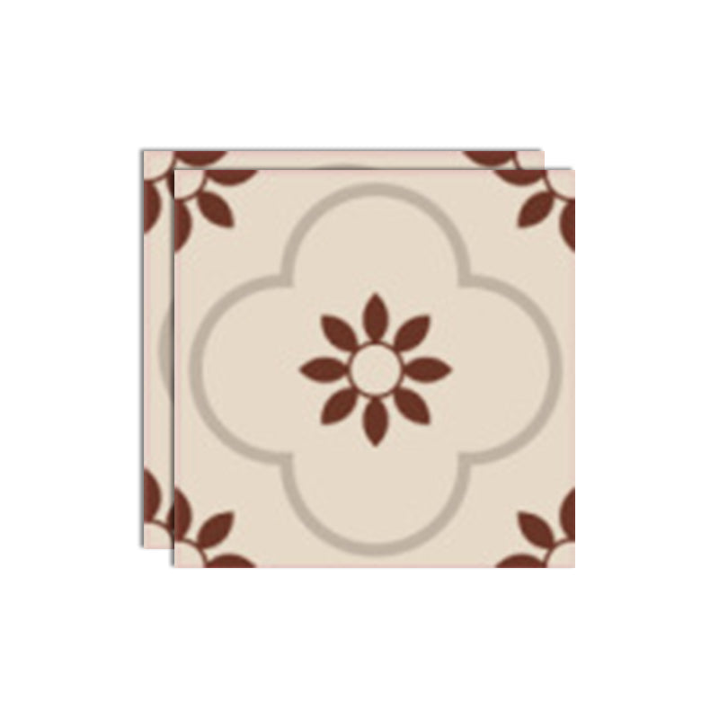 Lisslune | Plastic Peel & Stick Tile Square Print Field Tile for Kitchen and Bathroom
