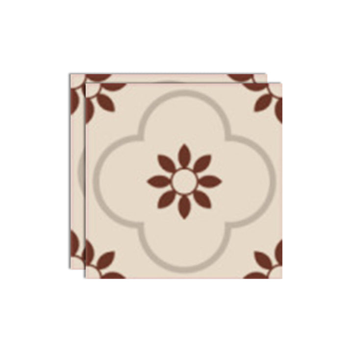 Lisslune | Plastic Peel & Stick Tile Square Print Field Tile for Kitchen and Bathroom