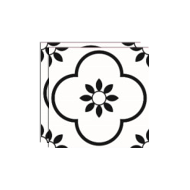 Lisslune | Plastic Peel & Stick Tile Square Print Field Tile for Kitchen and Bathroom