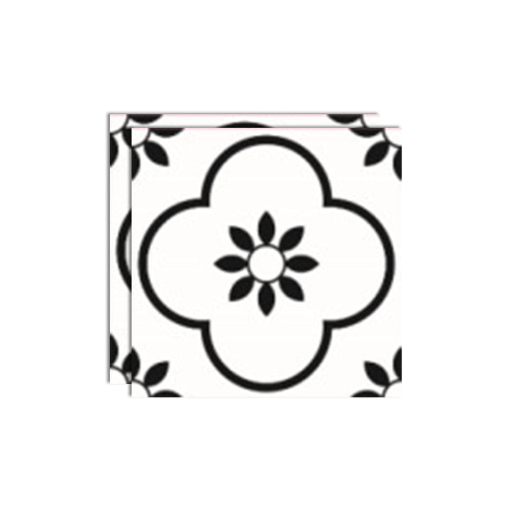 Lisslune | Plastic Peel & Stick Tile Square Print Field Tile for Kitchen and Bathroom