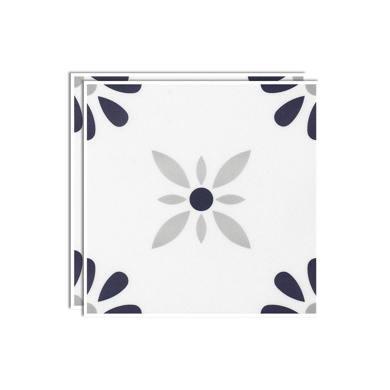 Lisslune | Plastic Peel & Stick Tile Square Print Field Tile for Kitchen and Bathroom