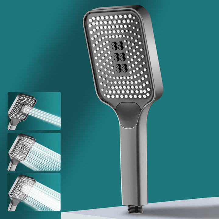 Lisslune | Contemporary Square Handheld Showerhead 3 Setting Spray Head