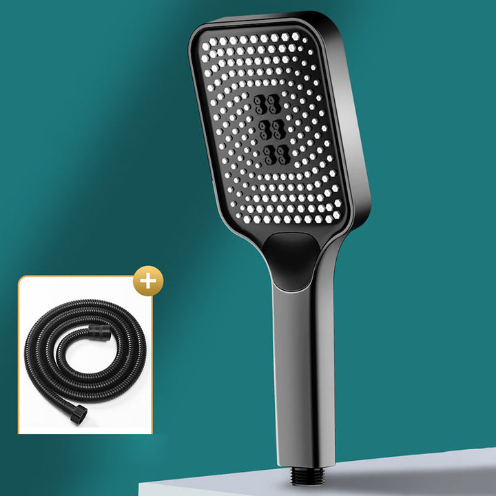 Lisslune | Contemporary Square Handheld Showerhead 3 Setting Spray Head