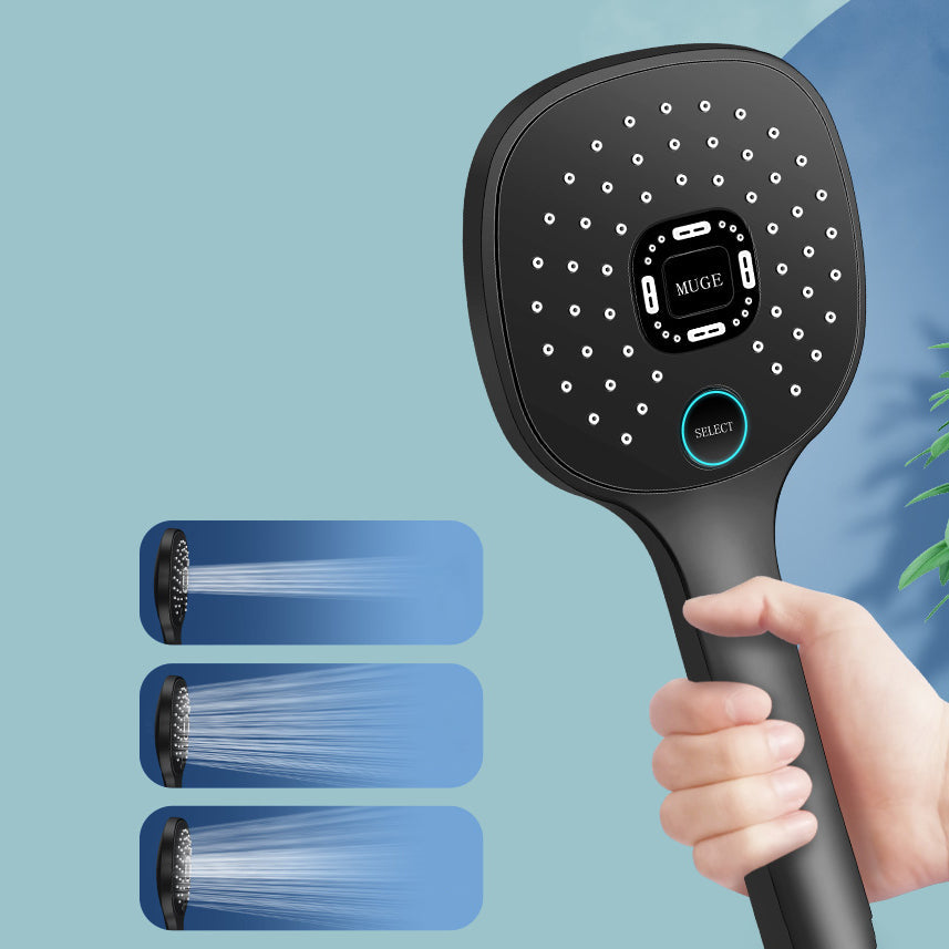 Lisslune | Contemporary Handheld Supercharged Shower Head Square Metal Spray Head
