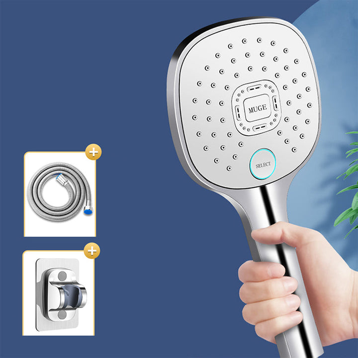 Lisslune | Contemporary Handheld Supercharged Shower Head Square Metal Spray Head