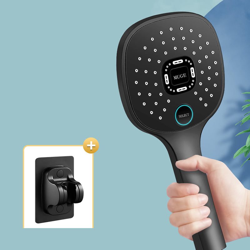 Lisslune | Contemporary Handheld Supercharged Shower Head Square Metal Spray Head