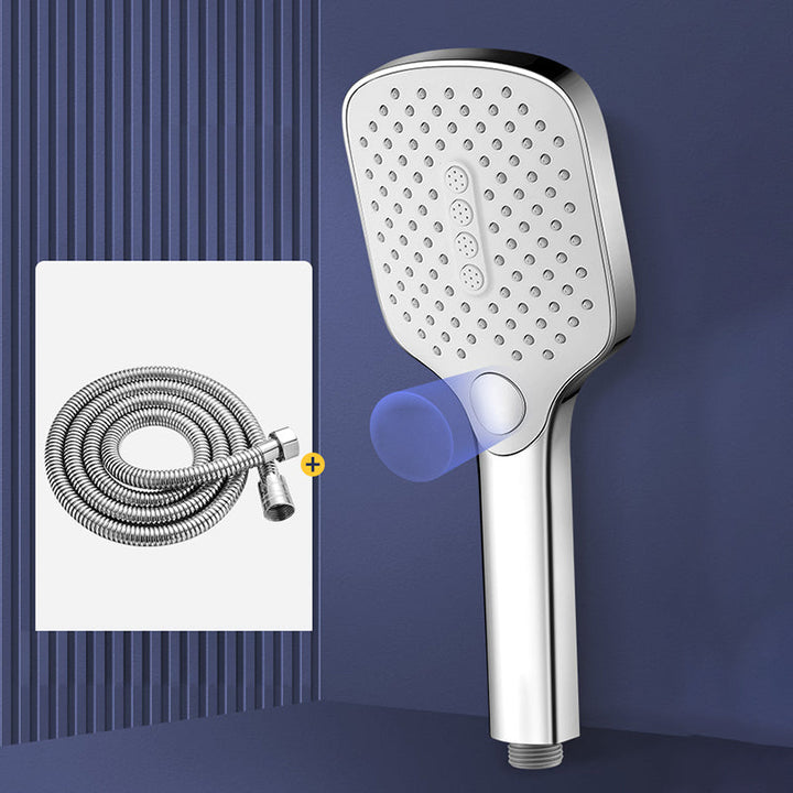 Lisslune | Contemporary Fixed Head Square Supercharged Showerhead Combo