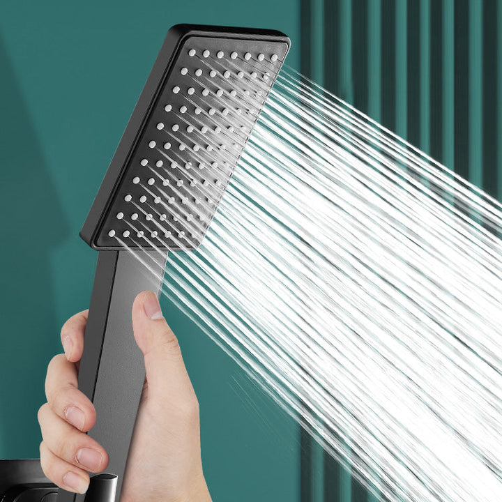 Lisslune | Contemporary Handheld Supercharged Showerhead Square Turbo Spray Head