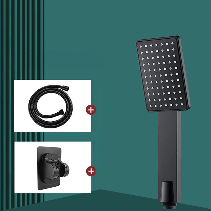Lisslune | Contemporary Handheld Supercharged Shower Head Square Turbo Spray Head