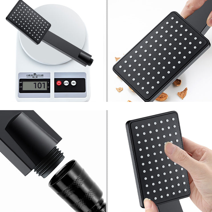 Lisslune | Contemporary Handheld Supercharged Showerhead Square Turbo Spray Head
