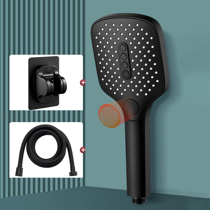 Lisslune | Contemporary portable super rechargeable shower head square spray head