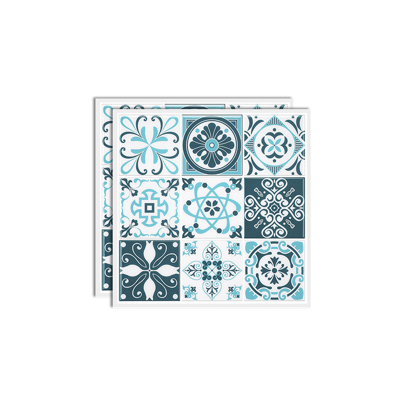 Lisslune | Plastic Peel & Stick Tile Square Stain Resistant Wallpaper for Back Wall