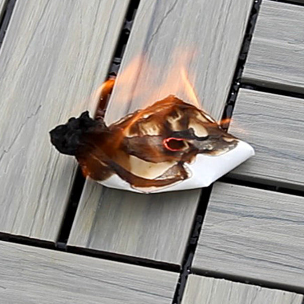 Lisslune | Interlocking composite deck tiles Striped pattern patio tiles
