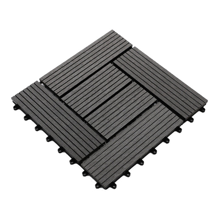 Lisslune | Striped Pattern Patio Tiles Laying Pattern Square Deck Board Outdoor Patio