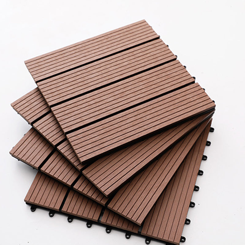 Lisslune | Striped Pattern Patio Tiles Laying Pattern Square Deck Board Outdoor Patio