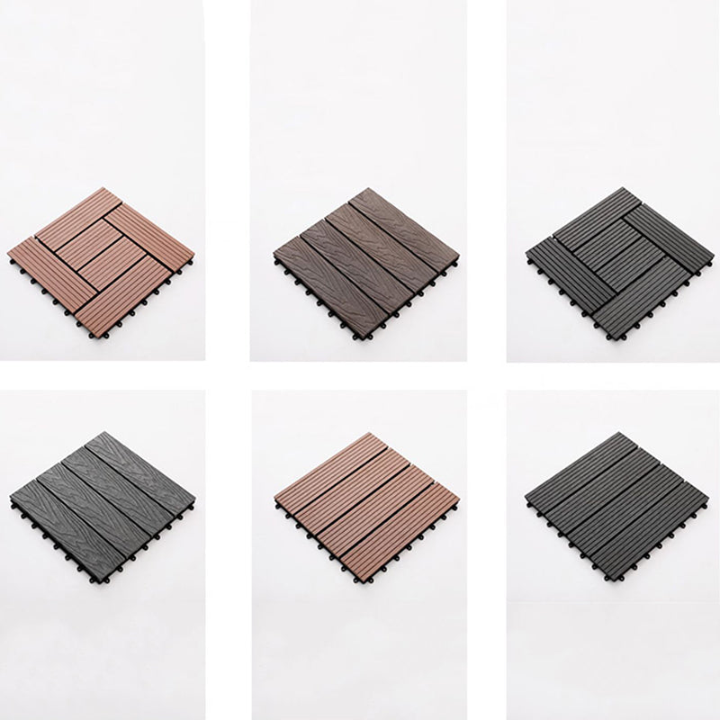 Lisslune | Striped Pattern Patio Tiles Laying Pattern Square Deck Board Outdoor Patio