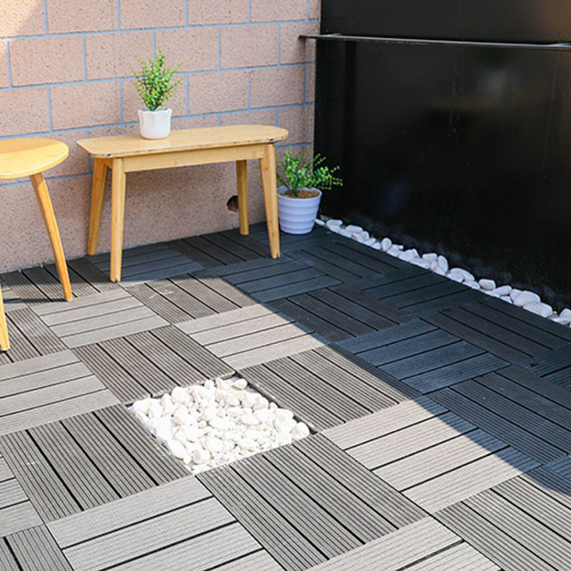 Lisslune | Striped pattern terrace tiles interlocking tiles kit outdoor patio