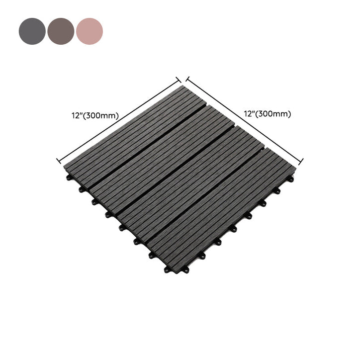Lisslune | Striped pattern terrace tiles interlocking tiles kit outdoor patio
