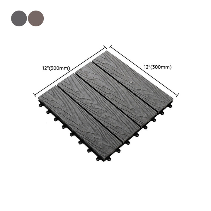 Lisslune | Striped pattern terrace tiles interlocking tiles kit outdoor patio