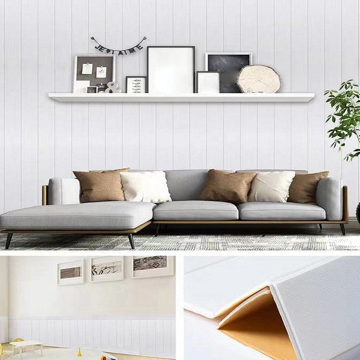 Lisslune | Modern Tin Back Wall Panel Smooth Wall Ceiling Wood Grain Design Set of 1