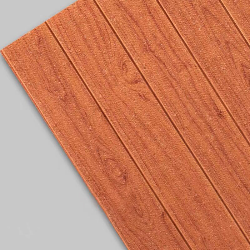 Lisslune | Modern Tin Back Wall Panel Smooth Wall Ceiling Wood Grain Design Set of 1