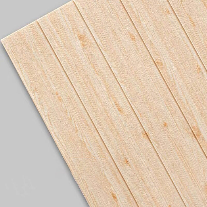 Lisslune | Modern Tin Back Wall Panel Smooth Wall Ceiling Wood Grain Design Set of 1