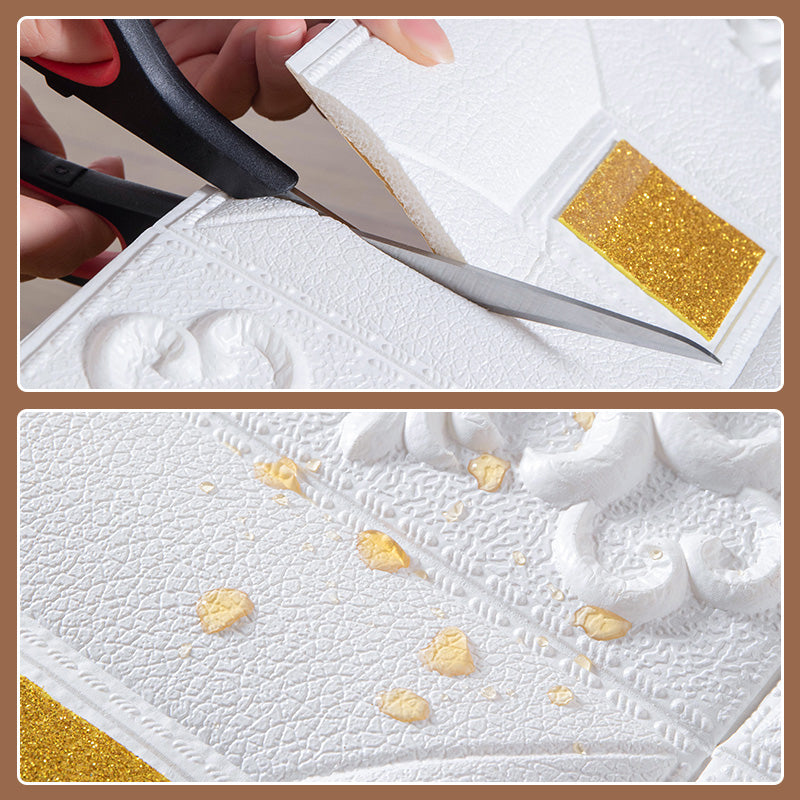 Lisslune | Dreamy Style Pearl Wall Paneling PVC Wall Access Panel Peel and Stick Wall Tile